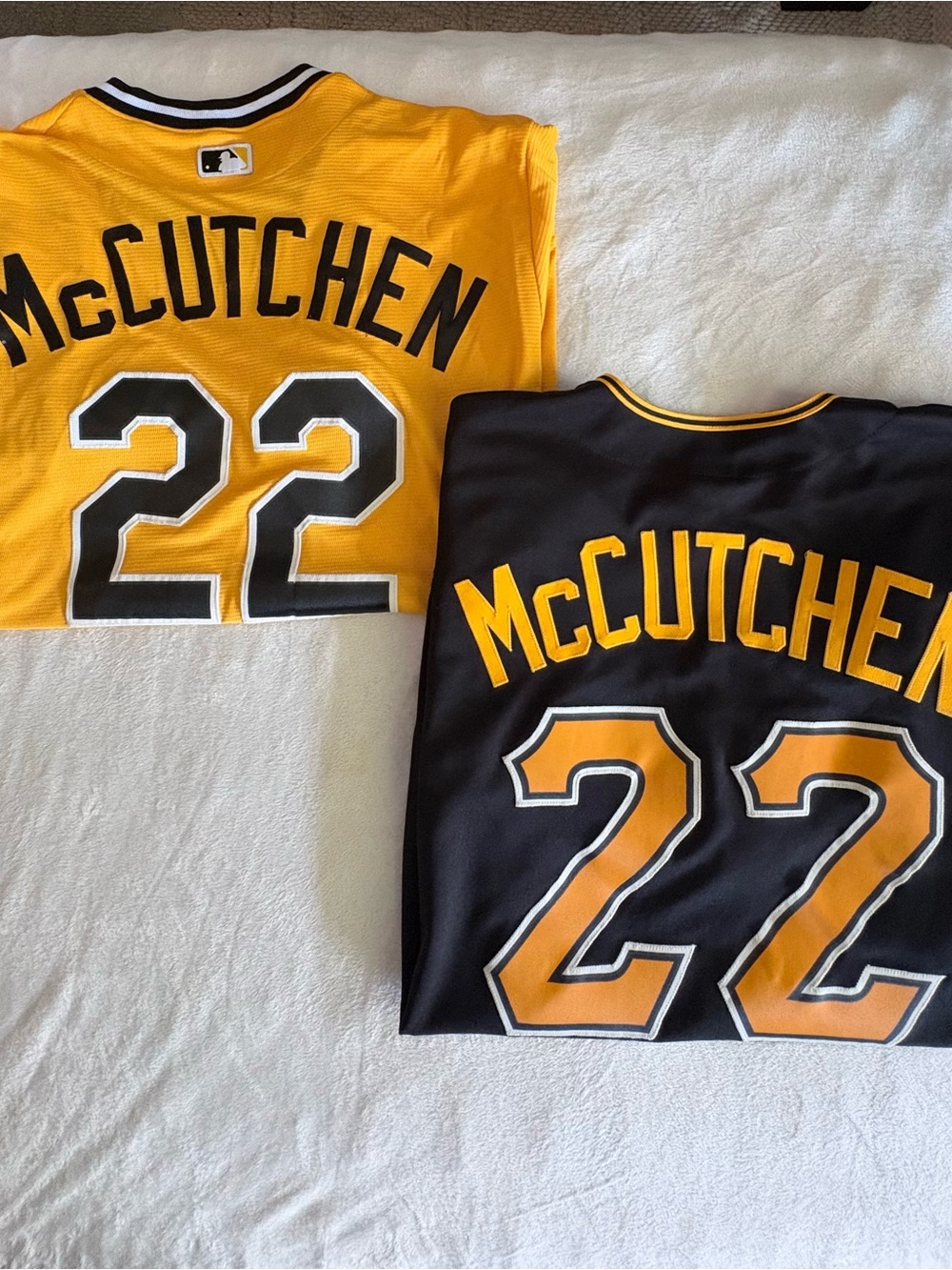 MLB McCutchen Pirates #22 Jerseys - Yellow & Black 2XL‎ Majestic